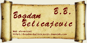 Bogdan Beličajević vizit kartica